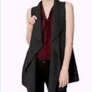 Loft Outlet Fuzzy Sweater Vest Cardigan size Small
